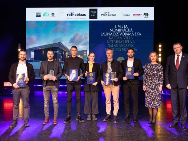 KAIGAN VILLA receives 1 place of the Latvian Construction of the Year Award 2023